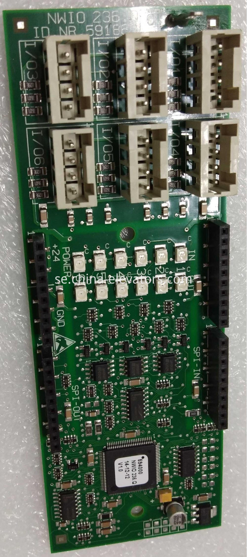 Schindler Elevator Cabin Function Interface Board 591869